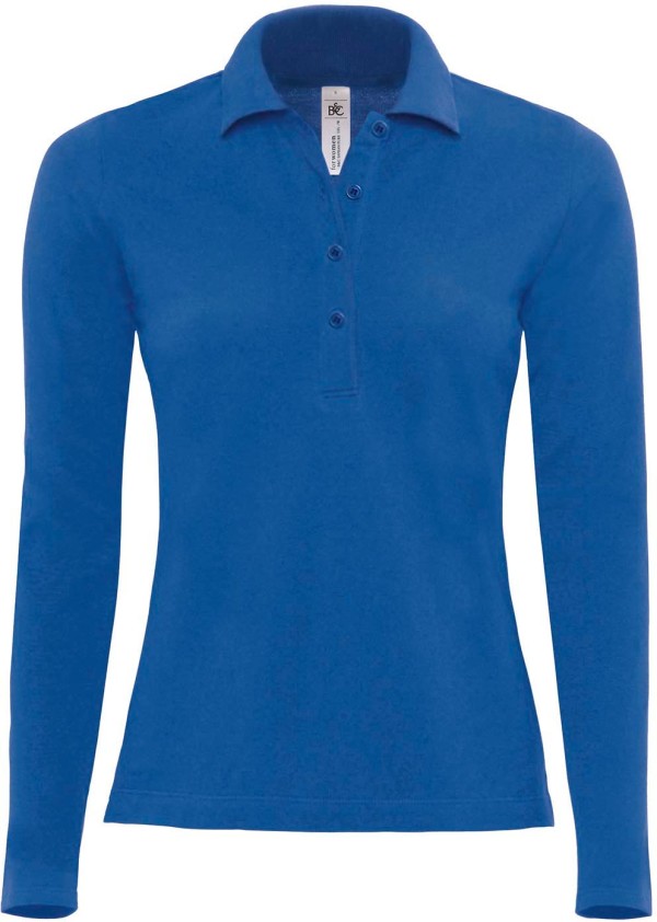 B&C | Ladies' Fine Piqué Polo longsleeve