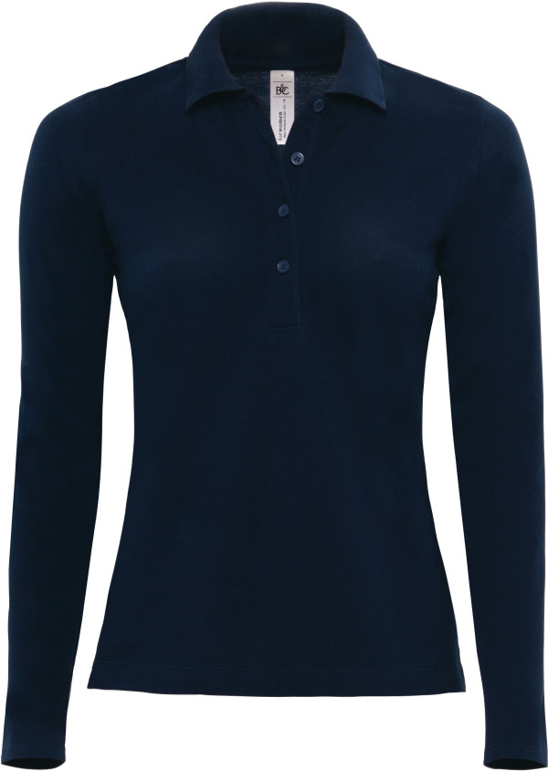 B&C | Ladies' Fine Piqué Polo longsleeve