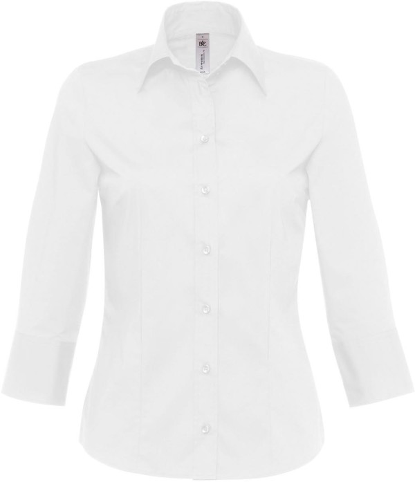 B&C | Poplin Stretch Blouse 3/4 sleeve