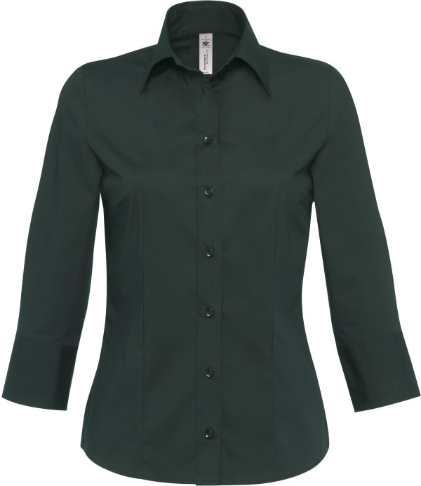 B&C | Poplin Stretch Blouse 3/4 sleeve