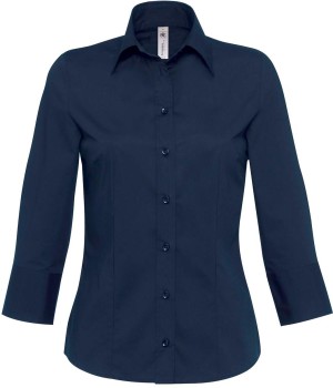 B&C | Poplin Stretch Blouse 3/4 sleeve - Reklamnepredmety