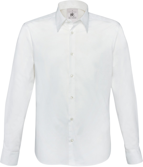 B&C | Poplin Stretch Shirt longsleeve