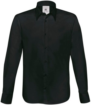 B&C | Poplin Stretch Shirt longsleeve - Reklamnepredmety