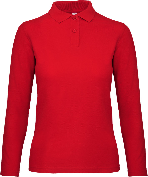 Ladies' Piqué Polo longsleeve