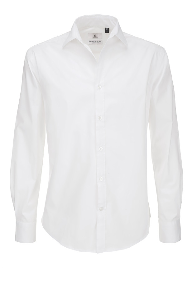 Men's Poplin Stretch Shirt longsleeve