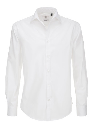 Men's Poplin Stretch Shirt longsleeve - Reklamnepredmety