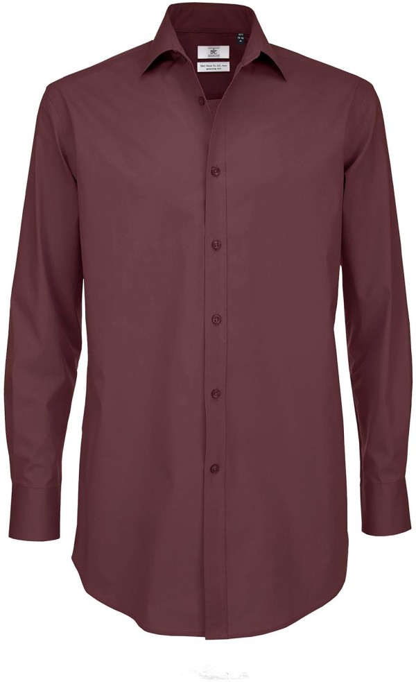 Men's Poplin Stretch Shirt longsleeve