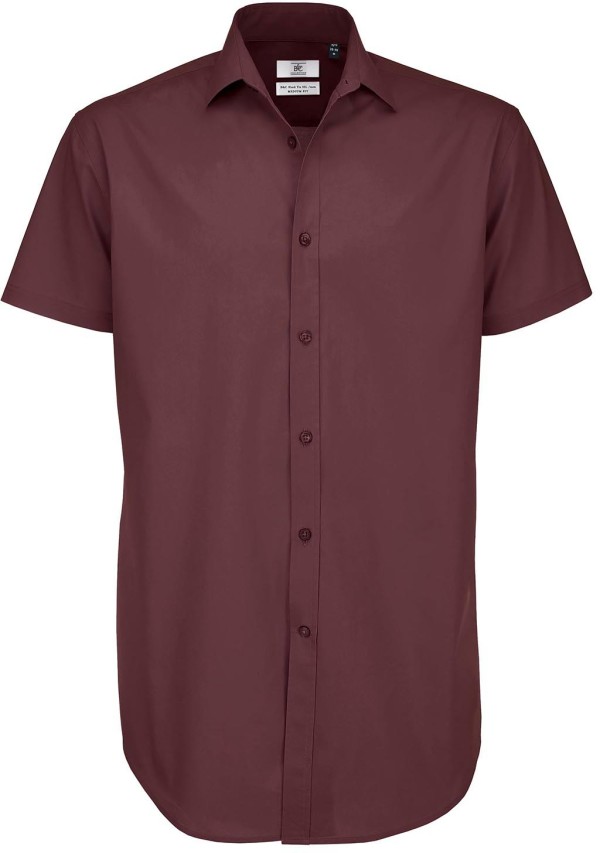 Men's Poplin Stretch Shirt shortsleeve