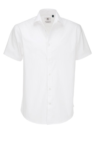 Men's Poplin Stretch Shirt shortsleeve - Reklamnepredmety