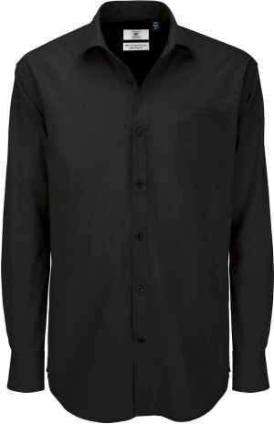 Men's Poplin Cotton Shirt longsleeve - Reklamnepredmety