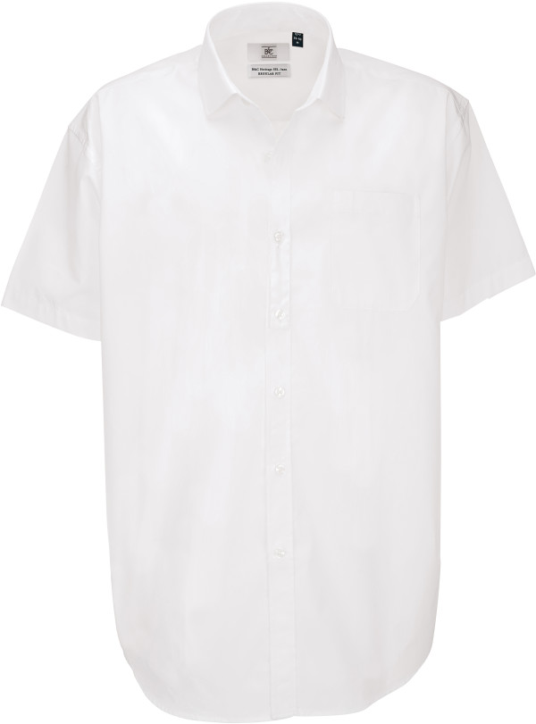 Men's Poplin Cotton Shirt shortsleeve