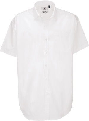 Men's Poplin Cotton Shirt shortsleeve - Reklamnepredmety