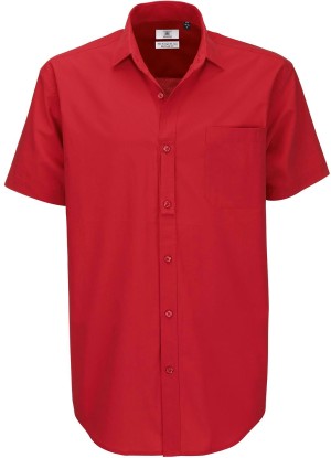 Men's Poplin Cotton Shirt shortsleeve - Reklamnepredmety