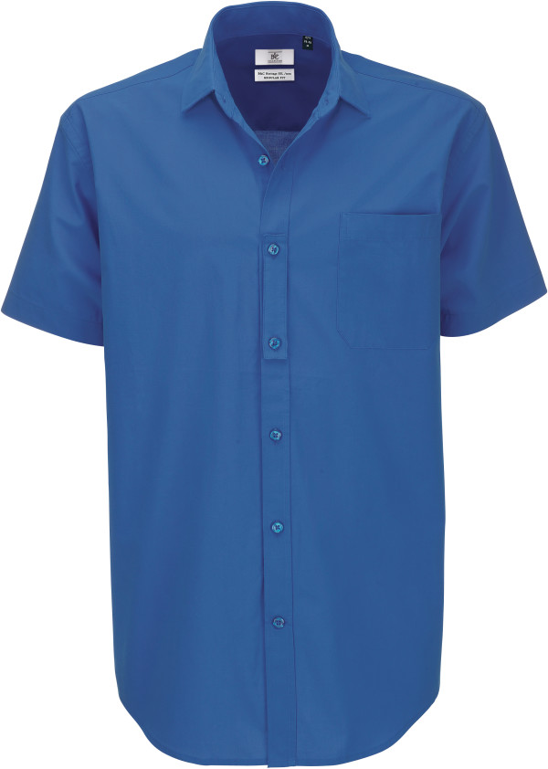 Men's Poplin Cotton Shirt shortsleeve