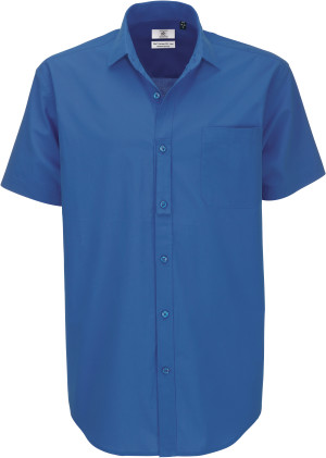 Men's Poplin Cotton Shirt shortsleeve - Reklamnepredmety