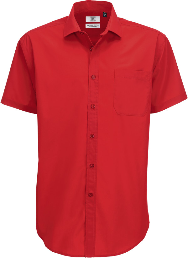 Men's Mix Poplin Shirt shortsleeve