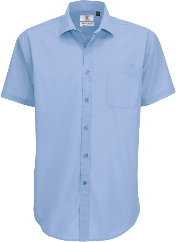 Men's Mix Poplin Shirt shortsleeve