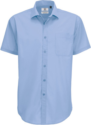 Men's Mix Poplin Shirt shortsleeve - Reklamnepredmety