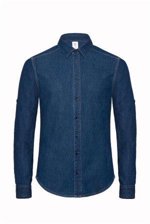 Denim Twill Shirt longsleeve - Reklamnepredmety