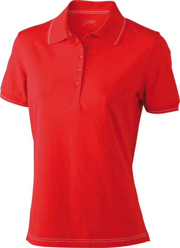 Ladies' Elastic Jersey Polo