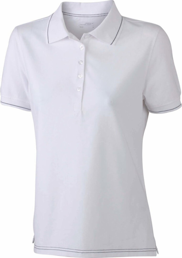 Ladies' Elastic Jersey Polo