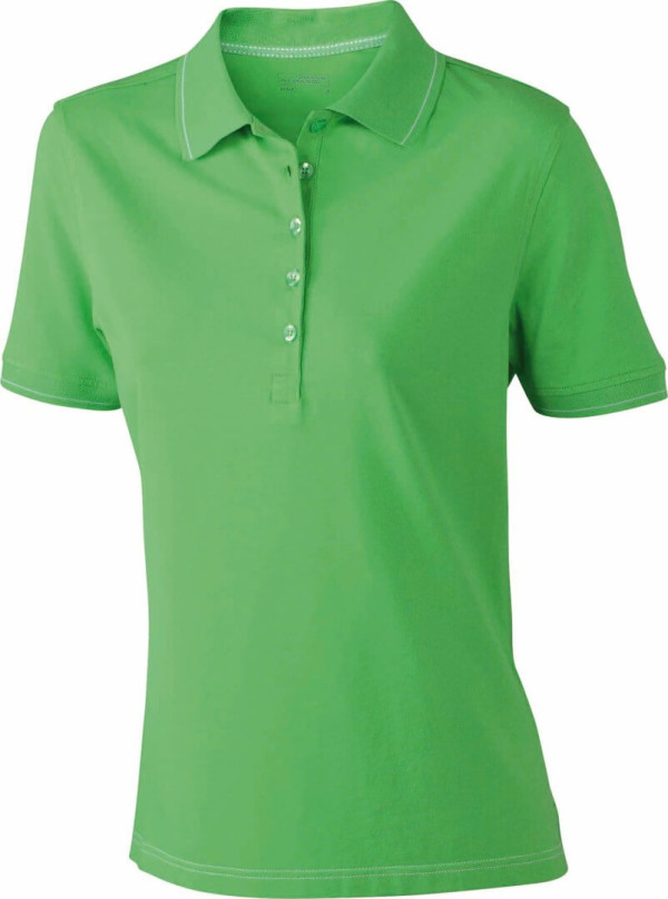 Ladies' Elastic Jersey Polo