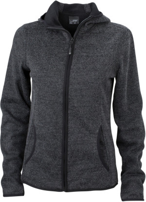 Ladies' Knitted Hooded Fleece Jacket - Reklamnepredmety