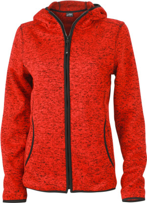 Ladies' Knitted Hooded Fleece Jacket - Reklamnepredmety