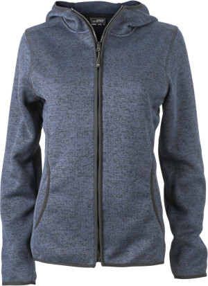 Ladies' Knitted Hooded Fleece Jacket - Reklamnepredmety