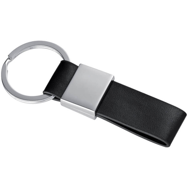 keyring with a black PU strap