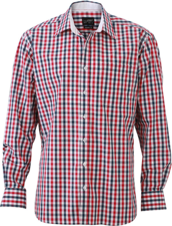 Poplin Checked Shirt longsleeve