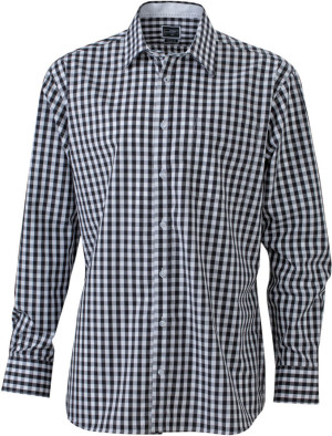 Poplin Checked Shirt longsleeve - Reklamnepredmety