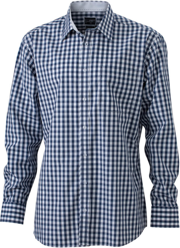 Poplin Checked Shirt longsleeve