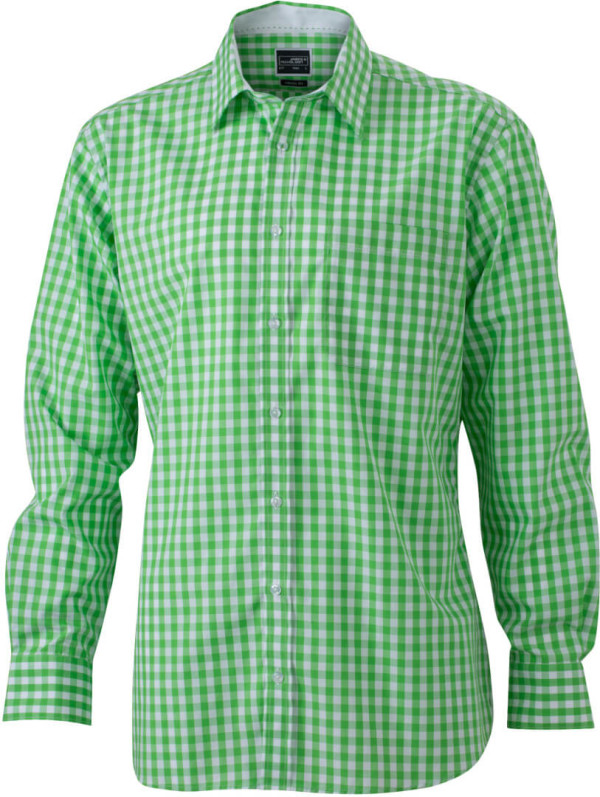 Poplin Checked Shirt longsleeve