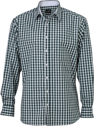 Poplin Checked Shirt longsleeve - Reklamnepredmety