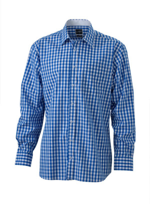 Poplin Checked Shirt longsleeve - Reklamnepredmety