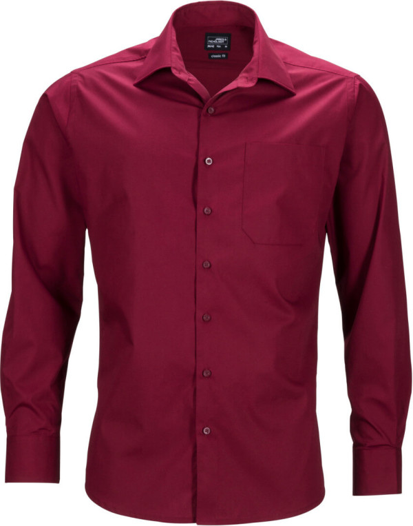 Men's Business Popline Shirt longsleeve