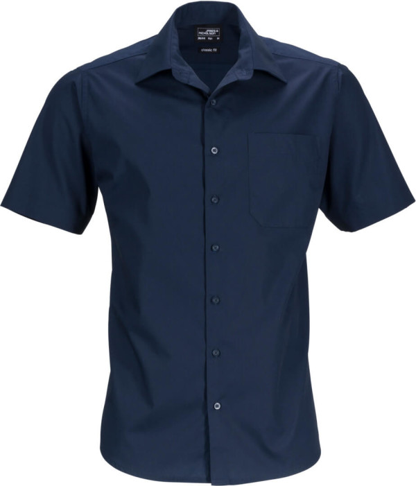 Men's Business Popline Shirt shortsleeve