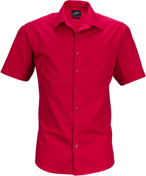 Men's Business Popline Shirt shortsleeve