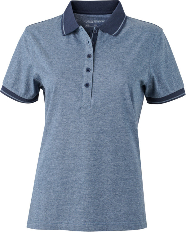 Ladies' Jersey Heather Polo