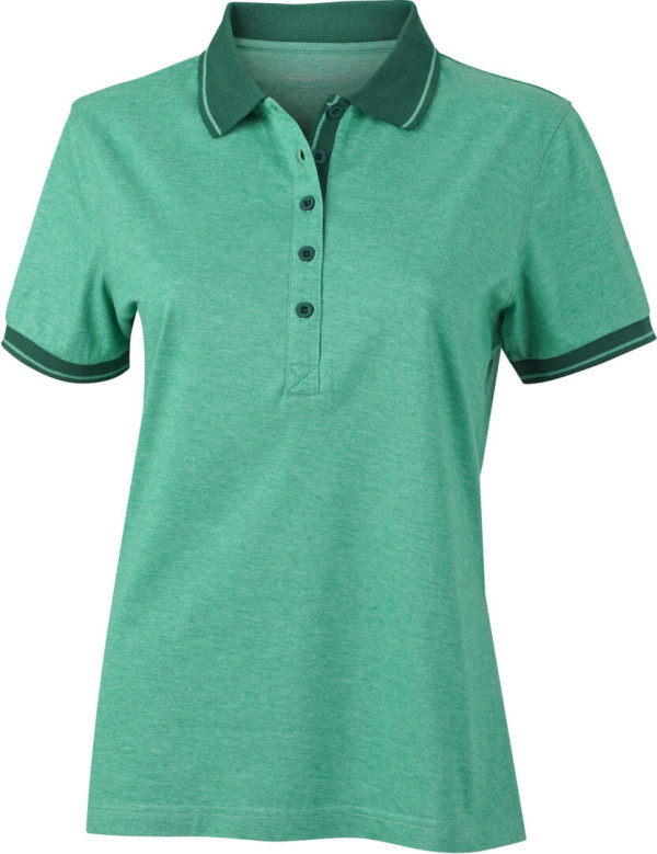 Ladies' Jersey Heather Polo