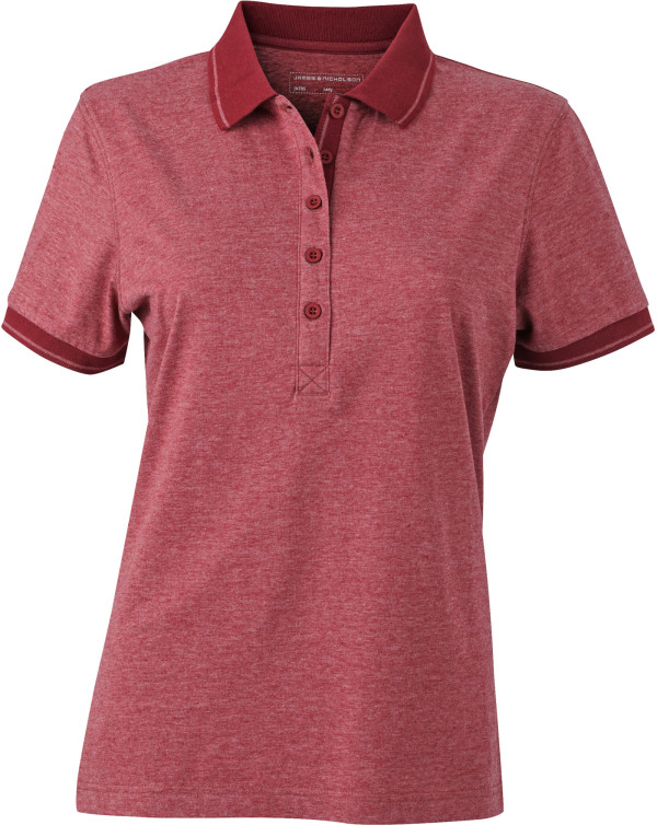 Ladies' Jersey Heather Polo