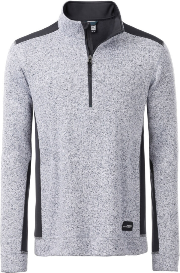 Men's Knitted Workwear Fleece Halfzip