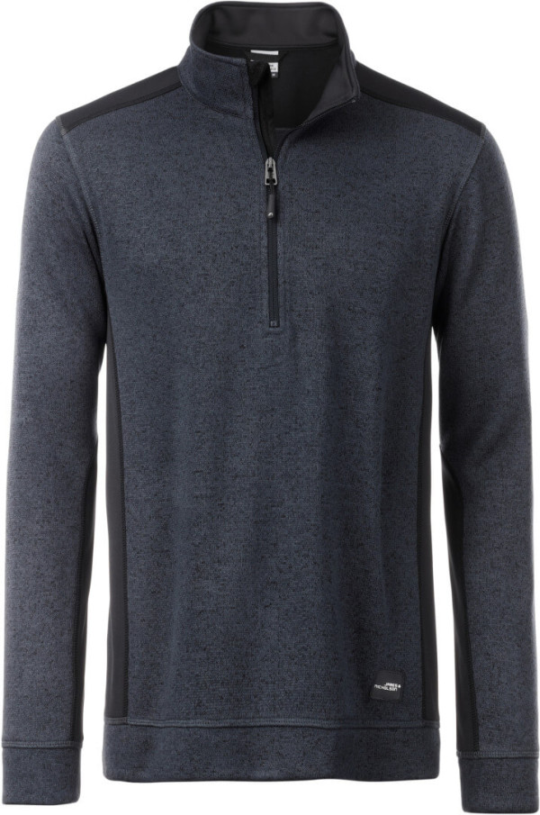 Men's Knitted Workwear Fleece Halfzip