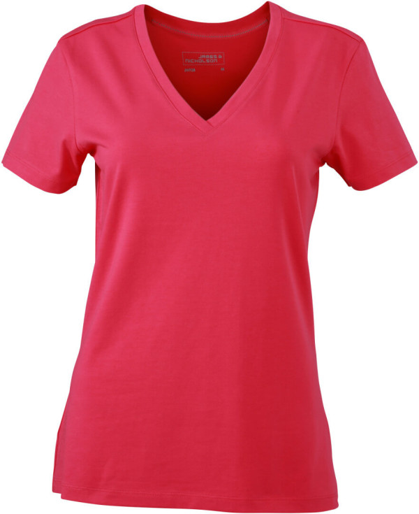 Ladies' Stretch V-Neck T-Shirt