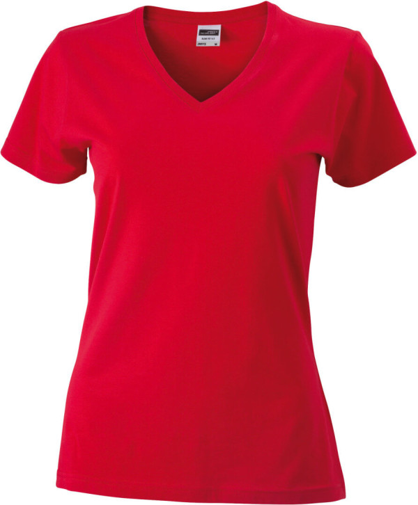 Ladies' Slim Fit T-Shirt with V-Neck