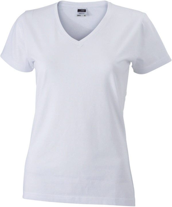 Ladies' Slim Fit T-Shirt with V-Neck