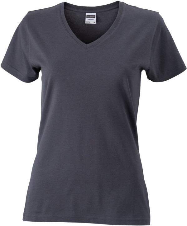 Ladies' Slim Fit T-Shirt with V-Neck