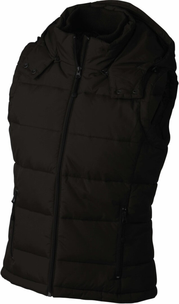 Ladies' Padded Hooded Vest