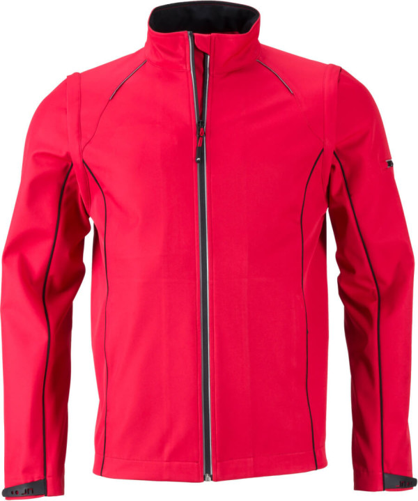 Men's Softshell Jacket with detachable sleeves